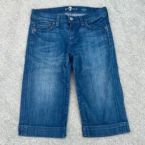 7 For All Mankind Dojo Jeans (below the knee cut)